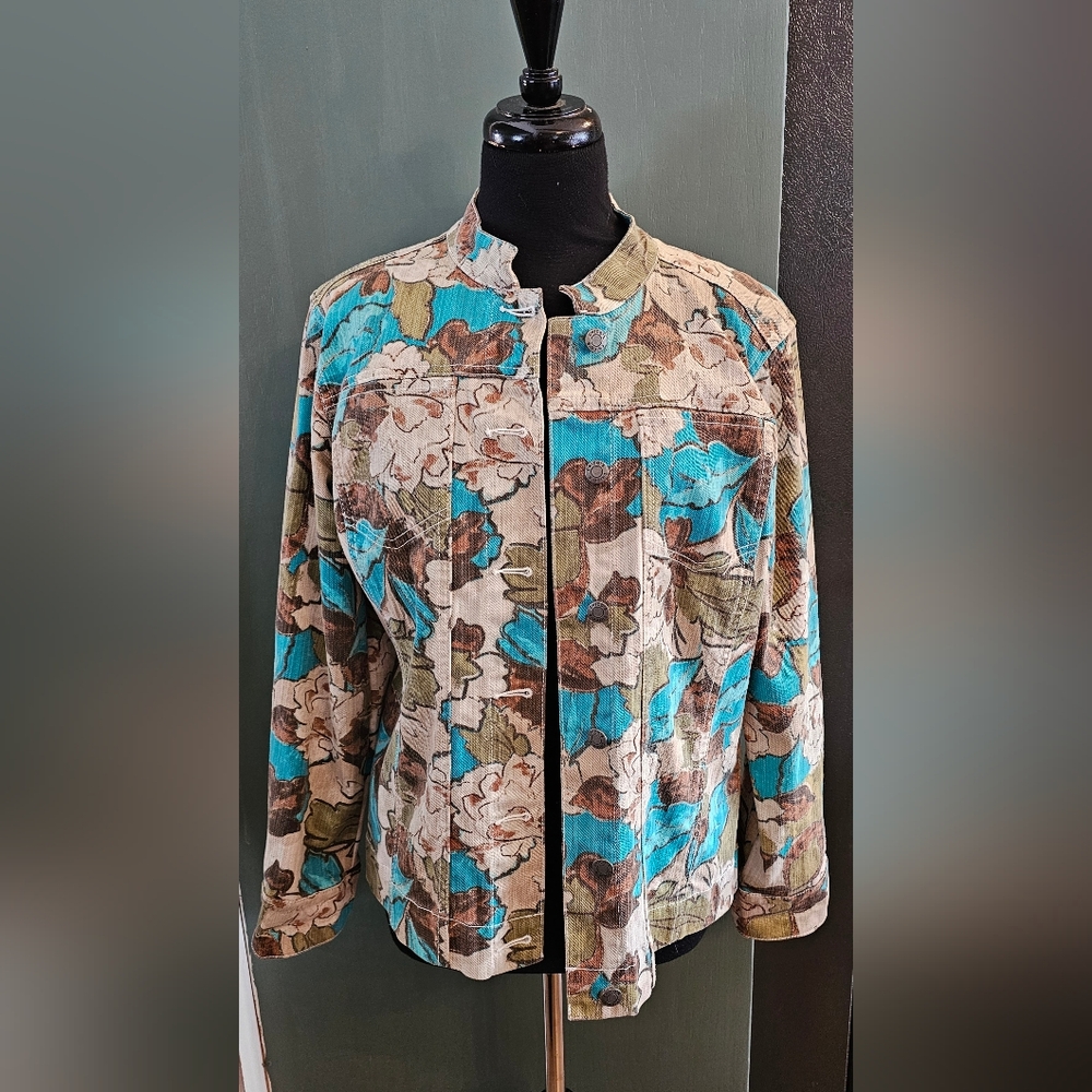 Additions By Chico Floral Jean Jacket